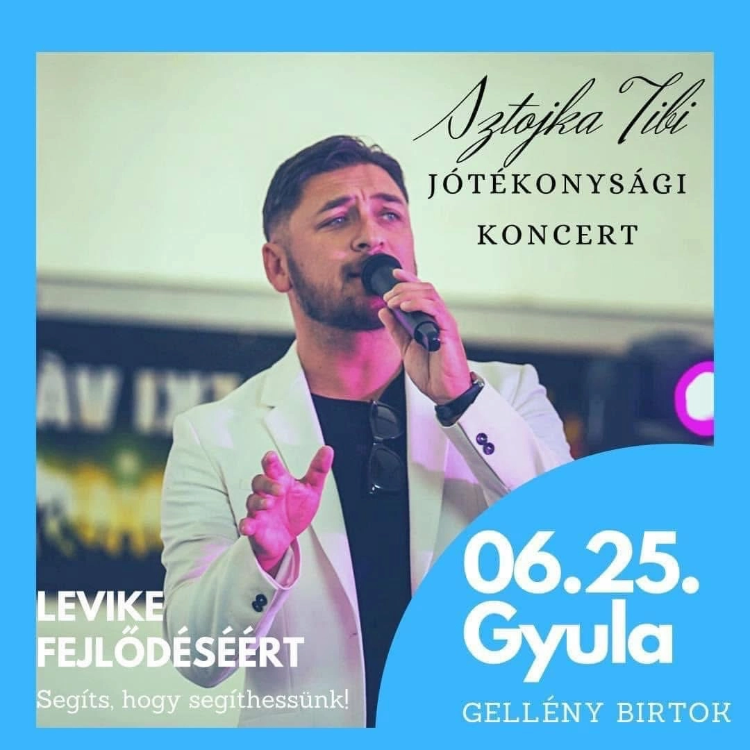 Sztojka Tibi – jótékonysági koncert – Gyula